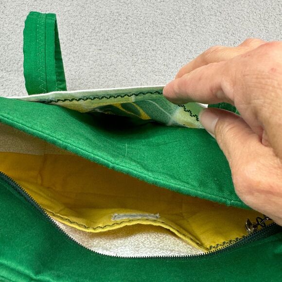 Oregon Ducks Mini Tote Quilted Handmade‎ University of Oregon NCAA - Picture 15 of 16